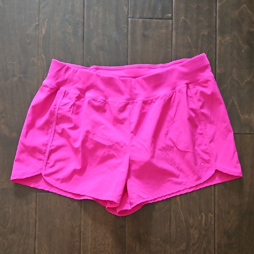 Reebok Women's Bright Pink Athletic Shorts